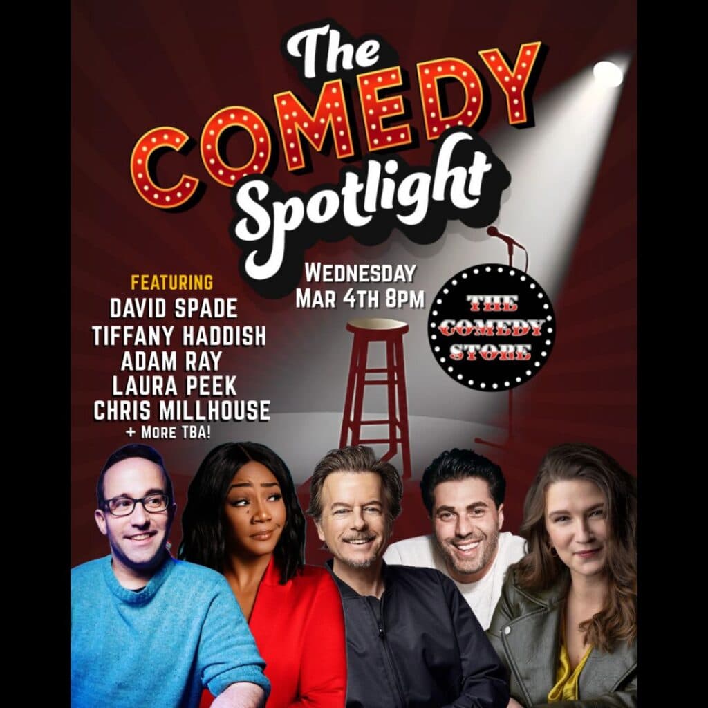 Comedy Spotlight with Chris Millhouse, David Spade, Tiffany Haddish, Adam Ray, Laura Peek, Vir Das, Shane Torres & Mike Feeney